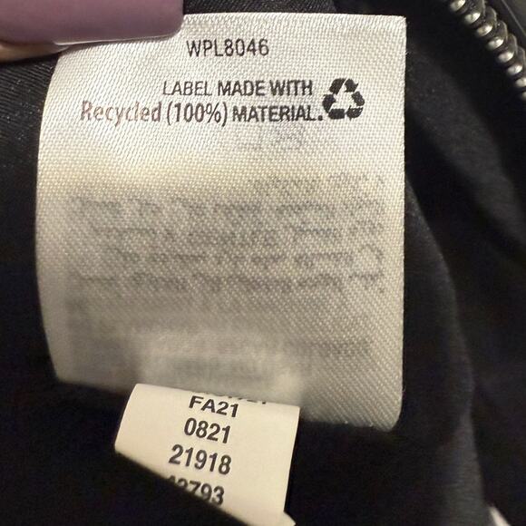 Alfani Women’s Black Faux Leather Zip Front Jacket Size Small Sleek Moto Style - Picture 9 of 12